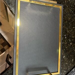 Elegant Black and Gold Tray